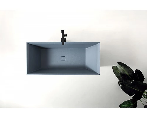 Приобрести Ванна из искусственного камня Abber Berlin 170x75 AM9912G Серая без гидромассажа в магазине сантехники Santeh-Crystal.ru