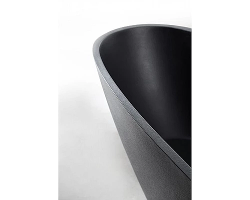 Приобрести Ванна из искусственного камня Abber Dortmund 170x75 AM9911B Черная без гидромассажа в магазине сантехники Santeh-Crystal.ru