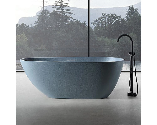 Приобрести Ванна из искусственного камня Abber Dortmund 170x75 AM9911G Серая без гидромассажа в магазине сантехники Santeh-Crystal.ru