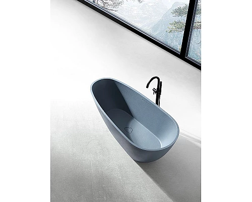 Приобрести Ванна из искусственного камня Abber Dortmund 170x75 AM9911G Серая без гидромассажа в магазине сантехники Santeh-Crystal.ru