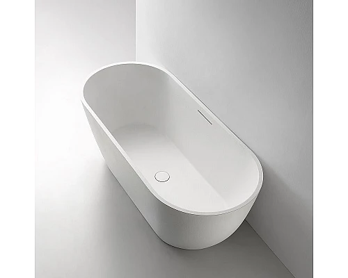 Приобрести Ванна из искусственного камня Abber Frankfurt 170x75 AM9941 Белая без гидромассажа в магазине сантехники Santeh-Crystal.ru