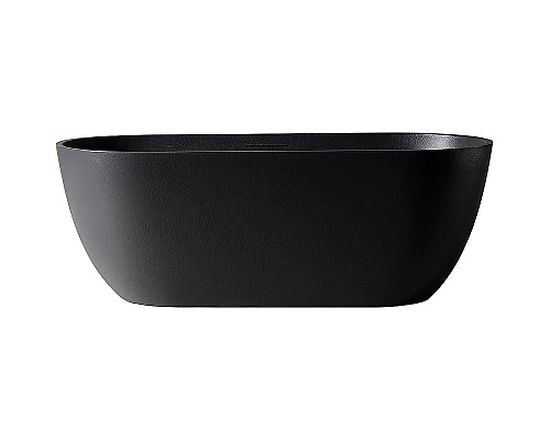 Заказать Ванна из искусственного камня Abber Frankfurt 170x75 AM9941B Черная без гидромассажа в магазине сантехники Santeh-Crystal.ru