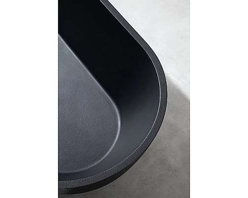 Заказать Ванна из искусственного камня Abber Frankfurt 170x75 AM9941B Черная без гидромассажа в магазине сантехники Santeh-Crystal.ru