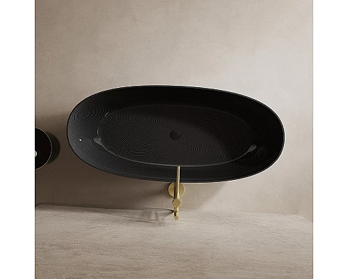 Карбоновая ванна Abber Karbon 170x75 AK9001-1.7 Черная без гидромассажа