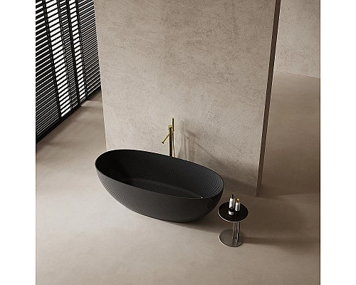 Карбоновая ванна Abber Karbon 170x75 AK9001-1.7 Черная без гидромассажа