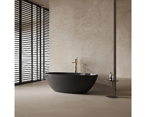 Карбоновая ванна Abber Karbon 180x85 AK9002-1.8 Черная без гидромассажа