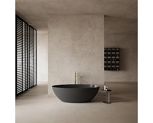 Карбоновая ванна Abber Karbon 180x85 AK9002-1.8 Черная без гидромассажа