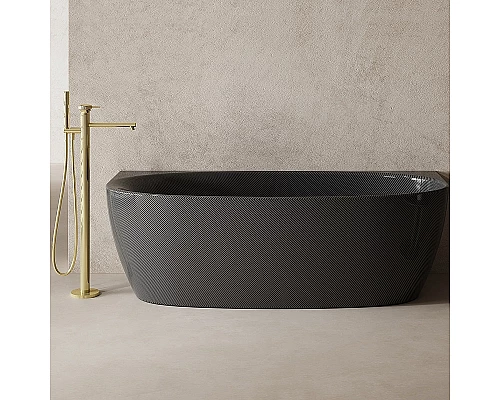 Карбоновая ванна Abber Karbon 170x80 AK9004 Черная без гидромассажа