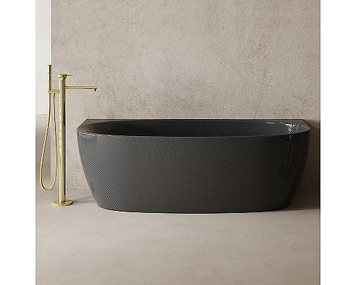 Карбоновая ванна Abber Karbon 170x80 AK9004 Черная без гидромассажа