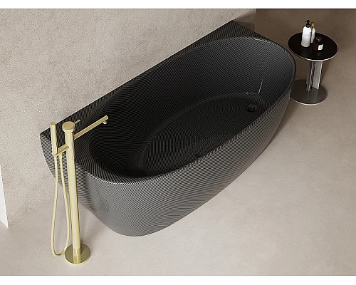 Карбоновая ванна Abber Karbon 170x80 AK9004 Черная без гидромассажа