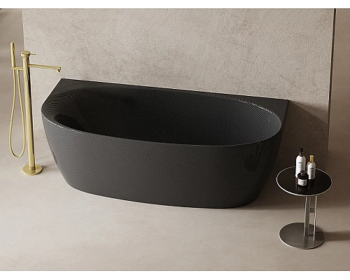 Карбоновая ванна Abber Karbon 170x80 AK9004 Черная без гидромассажа