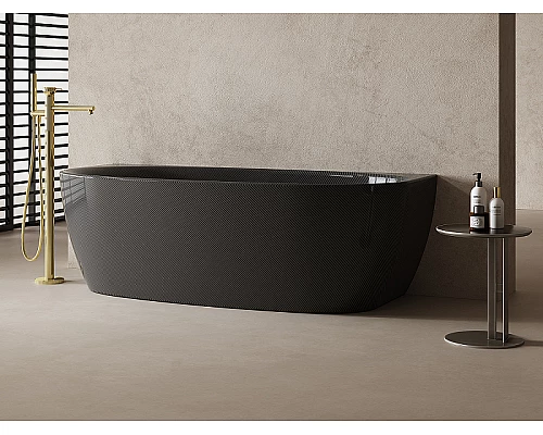 Карбоновая ванна Abber Karbon 170x80 AK9004 Черная без гидромассажа