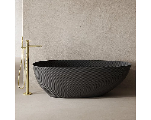 Карбоновая ванна Abber Karbon 170x80 AK9011-1.7 Черная без гидромассажа