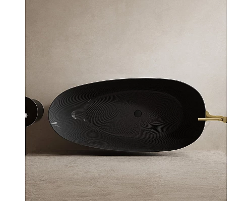 Карбоновая ванна Abber Karbon 170x80 AK9011-1.7 Черная без гидромассажа