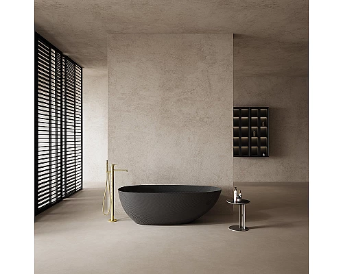 Карбоновая ванна Abber Karbon 170x80 AK9011-1.7 Черная без гидромассажа