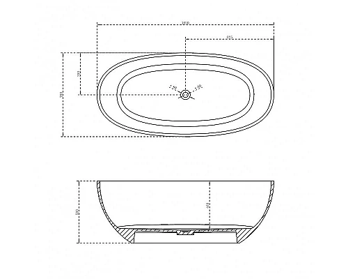Заказать Ванна из полиэфирной смолы Abber Kristall 165х78 AT9701Opal Коричневая без гидромассажа в магазине сантехники Santeh-Crystal.ru