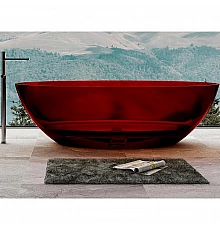 Ванна из полиэфирной смолы Abber Kristall 180х85 AT9702Rubin Красная без гидромассажа
