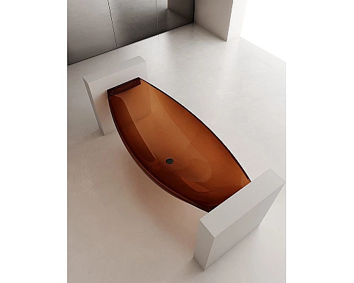 Купить Ванна из полиэфирной смолы Abber Kristall 180х80 AT9704Opal Коричневая без гидромассажа в магазине сантехники Santeh-Crystal.ru