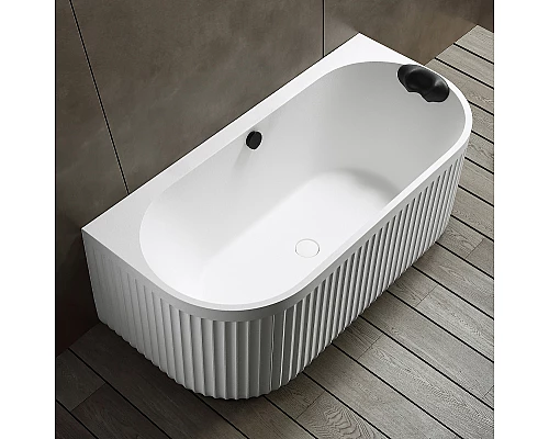 Ванна из искусственного камня Abber Leipzig 170x80 AM9916 Белая матовая без гидромассажа