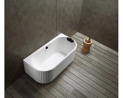 Ванна из искусственного камня Abber Leipzig 170x80 AM9916 Белая матовая без гидромассажа