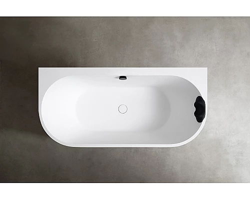 Ванна из искусственного камня Abber Leipzig 170x80 AM9916 Белая матовая без гидромассажа