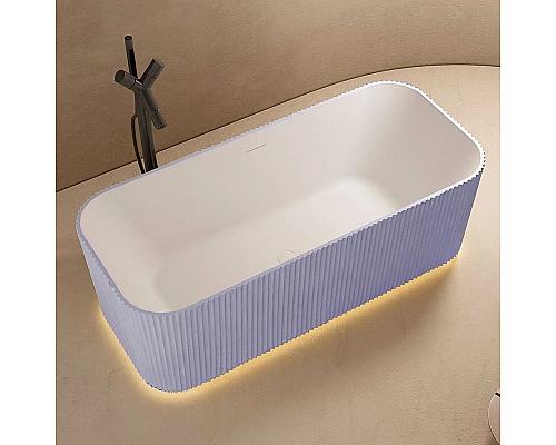 Заказать Ванна из искусственного камня Abber Stein 170x75 AS9663Violett Фиолетовая без гидромассажа в магазине сантехники Santeh-Crystal.ru