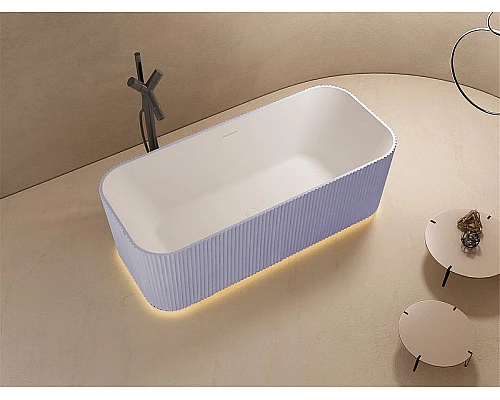 Заказать Ванна из искусственного камня Abber Stein 170x75 AS9663Violett Фиолетовая без гидромассажа в магазине сантехники Santeh-Crystal.ru