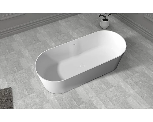 Ванна из искусственного камня Abber Stein 180x75 AS9614 без гидромассажа