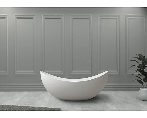 Ванна из искусственного камня Abber Stein 180x80 AS9633 без гидромассажа