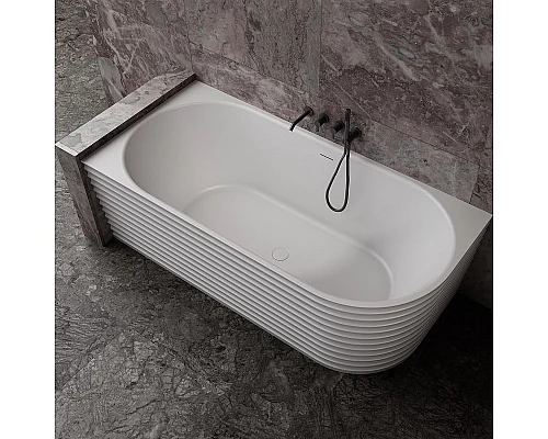 Ванна из искусственного камня Abber Stein 170x80 AS9651 L без гидромассажа