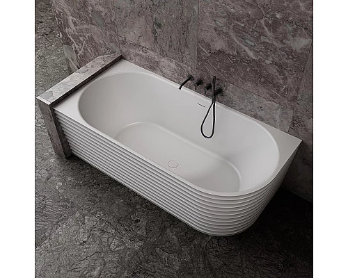 Ванна из искусственного камня Abber Stein 170x80 AS9651 L без гидромассажа