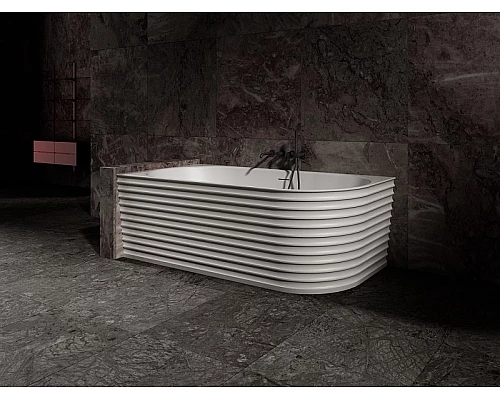 Ванна из искусственного камня Abber Stein 170x80 AS9651 L без гидромассажа