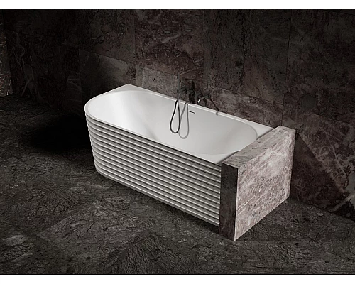 Ванна из искусственного камня Abber Stein 170x80 AS9651 R без гидромассажа