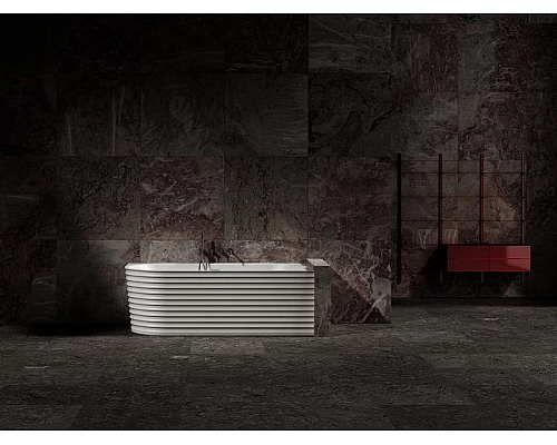 Ванна из искусственного камня Abber Stein 170x80 AS9651 R без гидромассажа