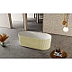 Ванна из искусственного камня Abber Stein 170x75 AS9601MS Песочная матовая без гидромассажа