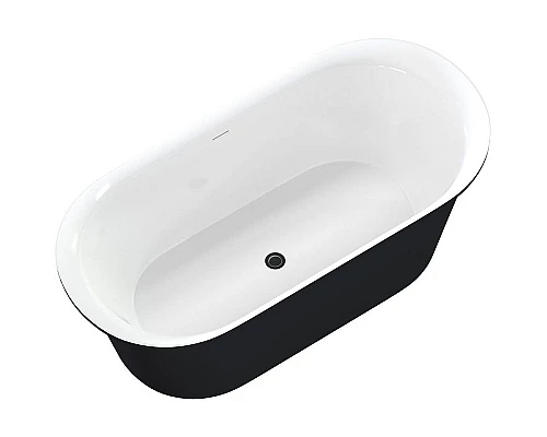 Заказать Акриловая ванна Aquanet Family Smart 88778-GW-MB 170x78 293083 Черная матовая без гидромассажа в магазине сантехники Santeh-Crystal.ru