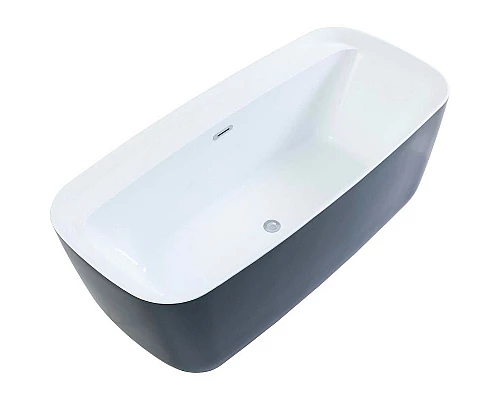 Купить Акриловая ванна Aquanet Family Fine 95778-MW-MB 170x78 293080 Черная матовая без гидромассажа в магазине сантехники Santeh-Crystal.ru