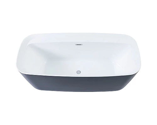 Купить Акриловая ванна Aquanet Family Fine 95778-GW-MB 170x78 292985 Черная матовая без гидромассажа в магазине сантехники Santeh-Crystal.ru