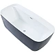 Купить Акриловая ванна Aquanet Family Fine 95778-GW-MB 170x78 292985 Черная матовая без гидромассажа в магазине сантехники Santeh-Crystal.ru