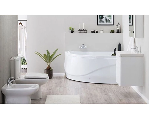 Заказать Акриловая ванна Aquanet Graciosa 150x90 R 203941 без гидромассажа в магазине сантехники Santeh-Crystal.ru