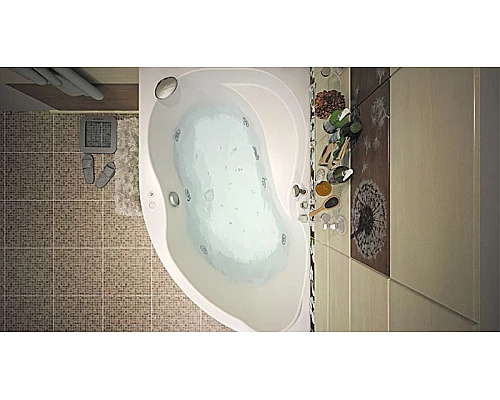 Заказать Акриловая ванна Aquanet Graciosa 150x90 L 203940 без гидромассажа в магазине сантехники Santeh-Crystal.ru