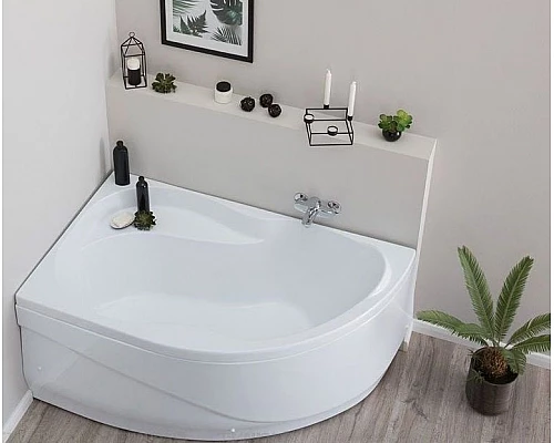 Заказать Акриловая ванна Aquanet Graciosa 150x90 L 205325 без гидромассажа в магазине сантехники Santeh-Crystal.ru