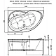 Заказать Акриловая ванна Aquanet Graciosa 150x90 L 205325 без гидромассажа в магазине сантехники Santeh-Crystal.ru