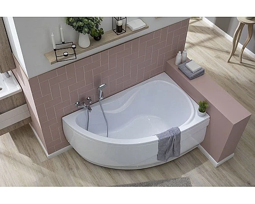 Заказать Акриловая ванна Aquanet Maldiva 150x90 R 205445 без гидромассажа в магазине сантехники Santeh-Crystal.ru