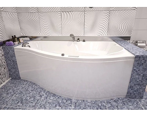 Купить Акриловая ванна Aquanet Palma 170x90 R 204023 без гидромассажа в магазине сантехники Santeh-Crystal.ru