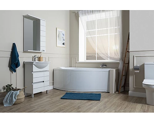 Купить Акриловая ванна Aquanet Palma 170x90 L 205737 без гидромассажа в магазине сантехники Santeh-Crystal.ru