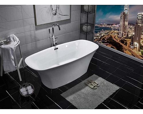 Купить Акриловая ванна Aquanet Pleasure 170x78 208597 без гидромассажа в магазине сантехники Santeh-Crystal.ru