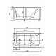 Приобрести Акриловая ванна Aquatek Альфа 140x70 ALF140-0000024 без гидромассажа с фронтальной панелью с каркасом (разборный) со слив-переливом (справа) в магазине сантехники Santeh-Crystal.ru