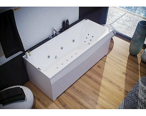 Заказать Акриловая ванна Aquatek Альфа 150x70 ALF150-0000043 без гидромассажа с фронтальной панелью с каркасом (разборный) со слив-переливом (справа) в магазине сантехники Santeh-Crystal.ru