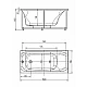 Заказать Акриловая ванна Aquatek Альфа 150x70 ALF150-0000043 без гидромассажа с фронтальной панелью с каркасом (разборный) со слив-переливом (справа) в магазине сантехники Santeh-Crystal.ru